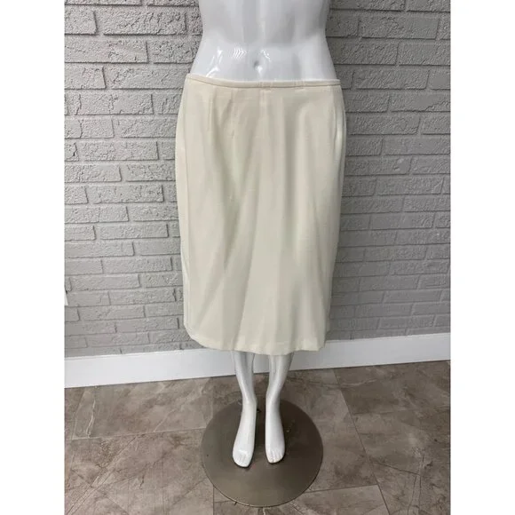 Kasper ASL Women Cream Embroidered Mother of the Bride Skirt Suit Size 12 - Picture 3 of 11